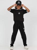 Girls' Short Sleeve Adidas Tracksuit